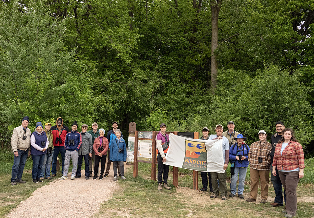 A recent outing at the Forest Exploration Center on the Milwaukee County Grounds in conjunction with World Migratory Bird Day. (The banner photo at the top is also from this outing.)
