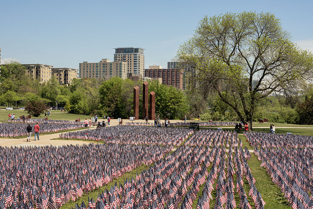 The Field of Flags and the Vietnam Veterans Memorial