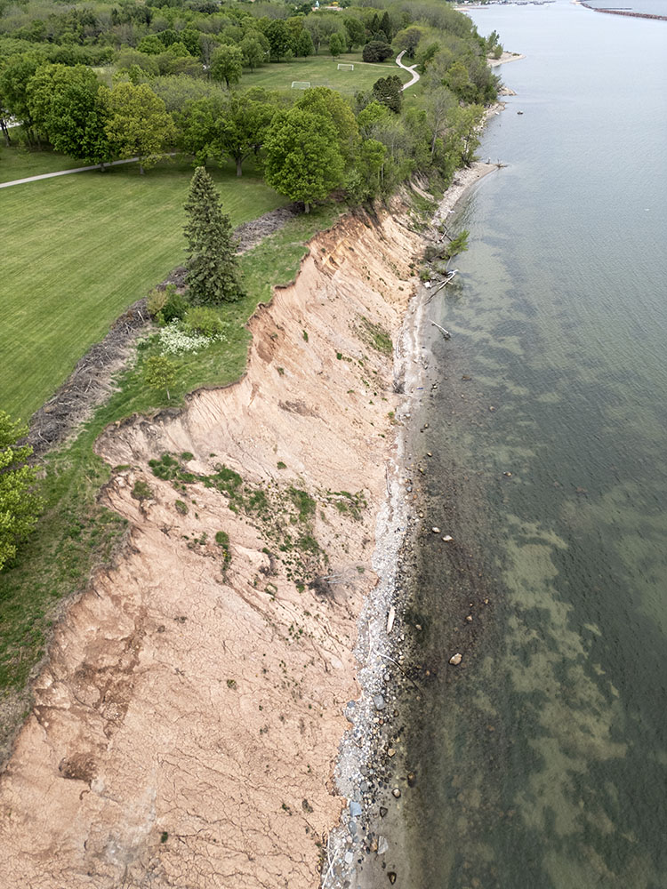 Bay View Park has also experienced a recent collapse.