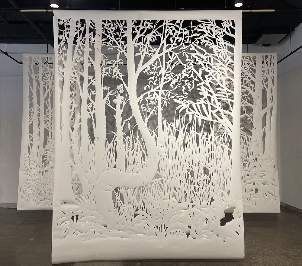 Witnessing, 2026, Cut paper