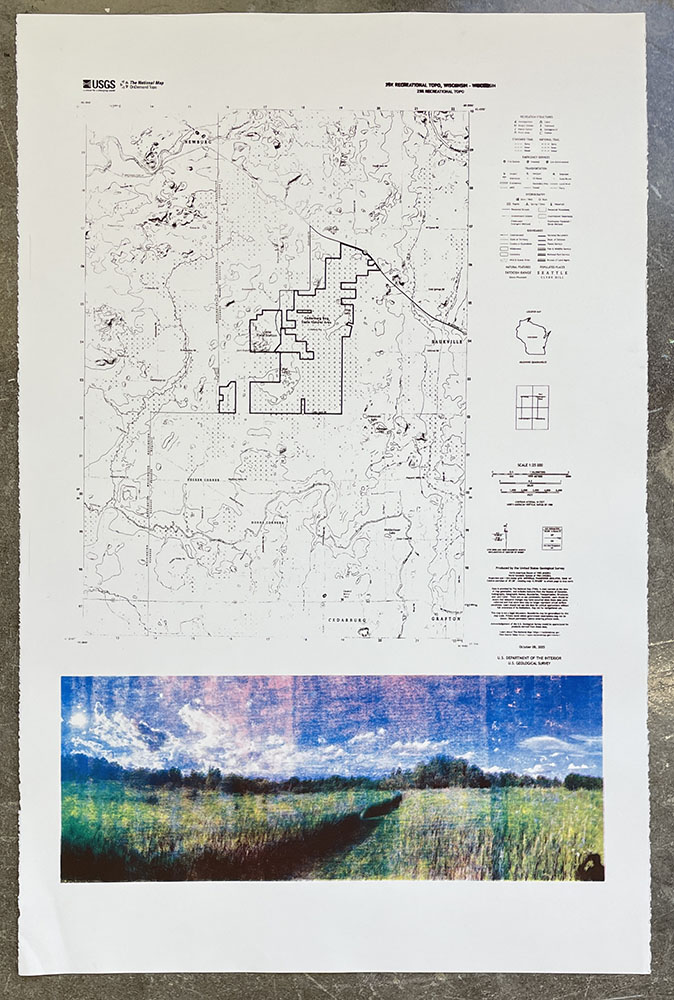 Sanctuary, 2025, Screenprint on paper