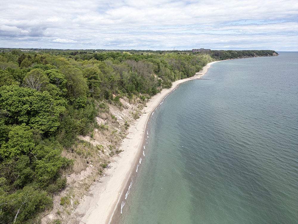 Grant Park has also seen bluff erosion.
