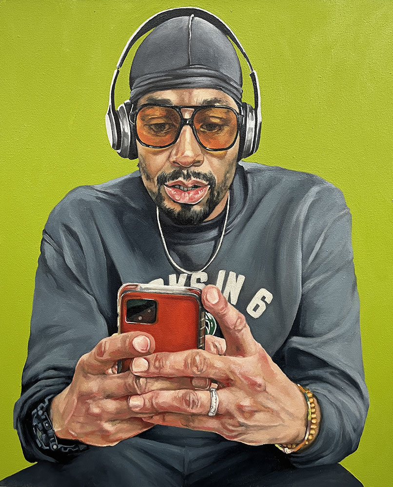 Brian, 22x18, oil on canvas, 2023