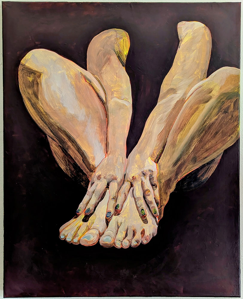 It's All I've Got. 16" x 20". Acrylic on canvas. 2026.