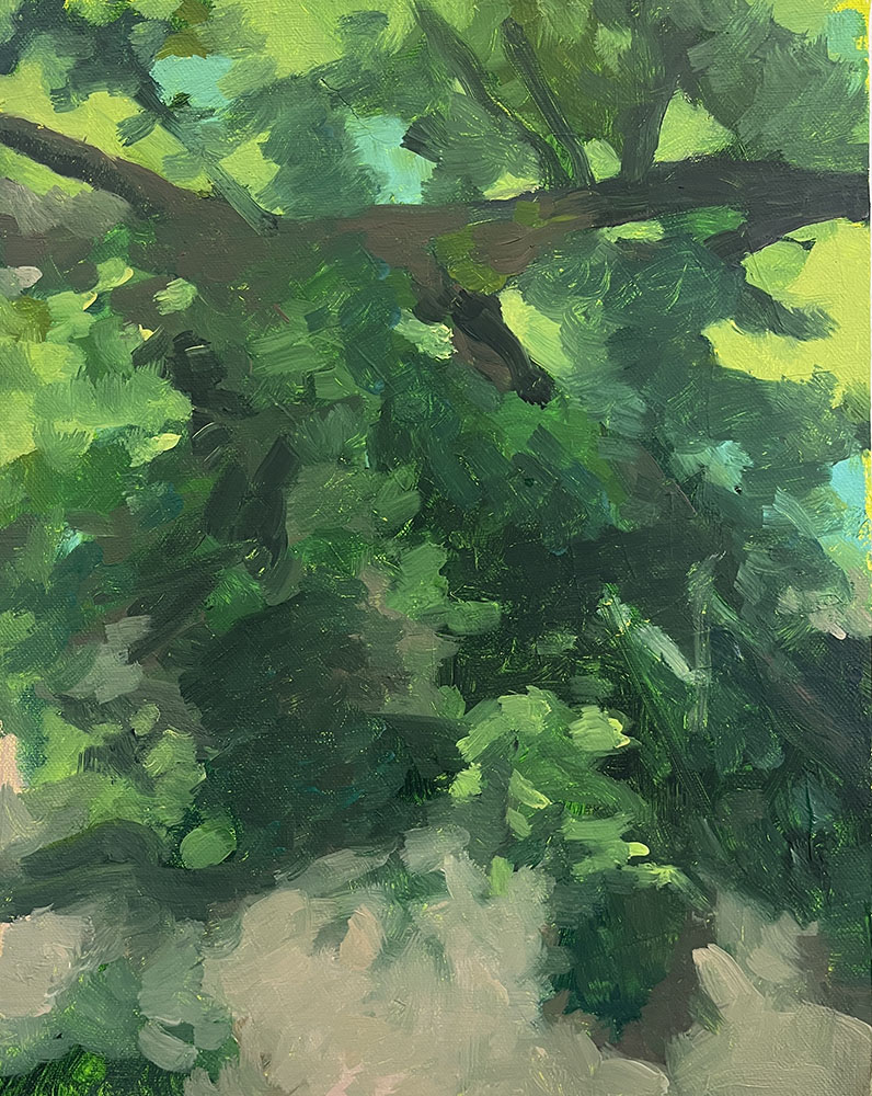 River 2 (in progress), 11x14, oil on canvas, 2026