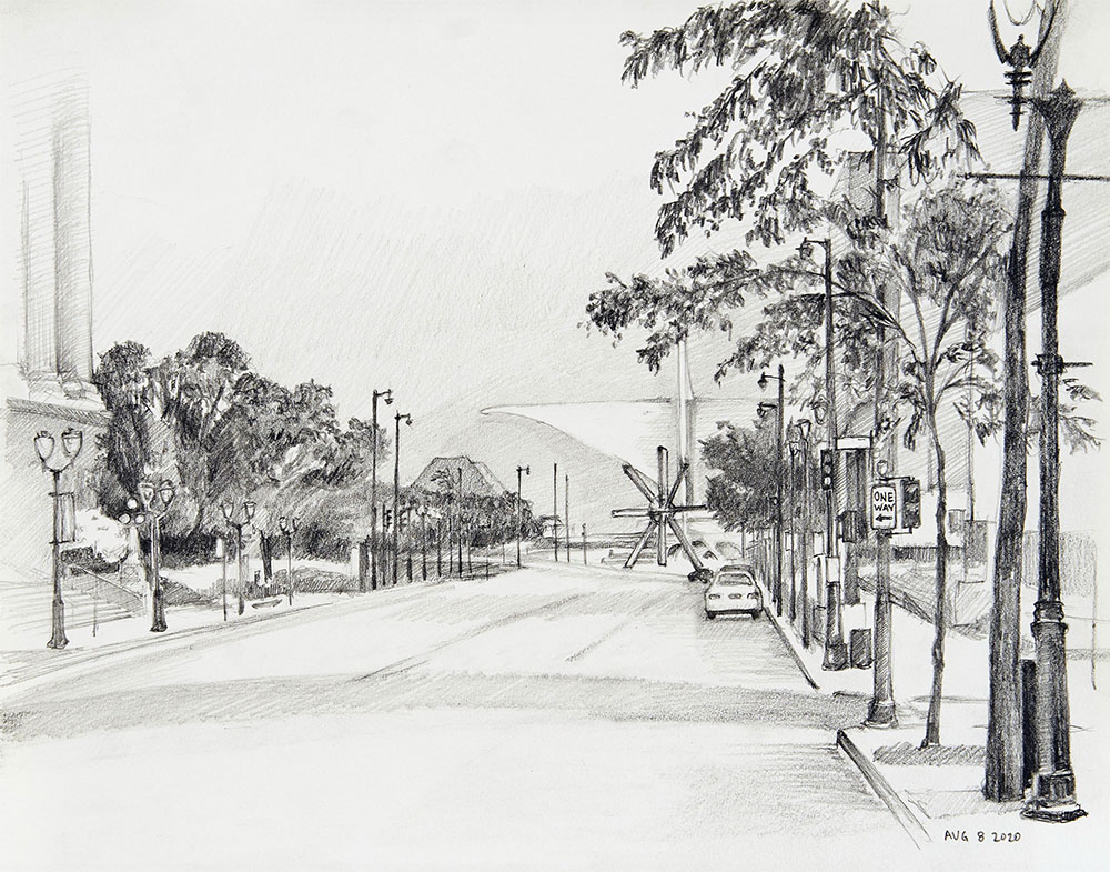 August 8 2020, 7x10, graphite, 2020