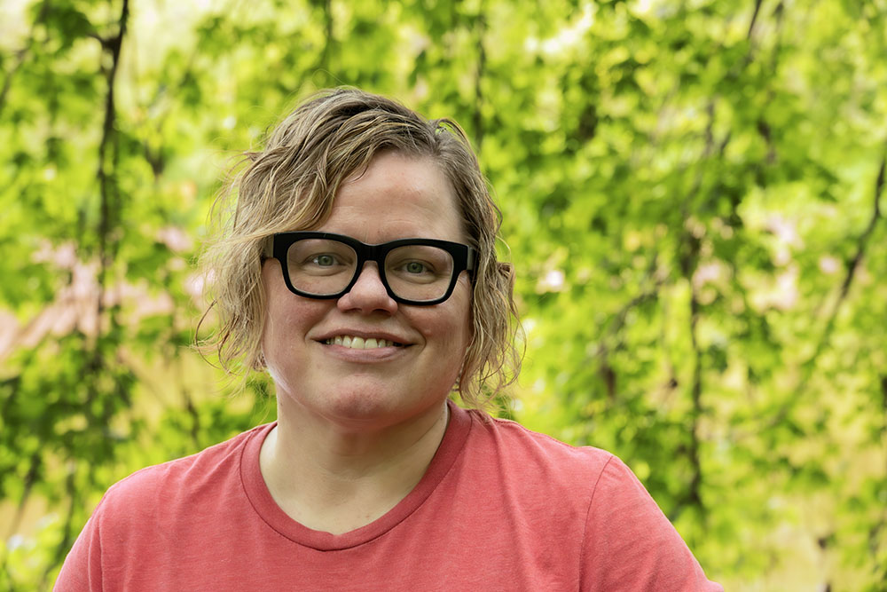Amy O'Neill in the Greenway. Photo by Eddee Daniel