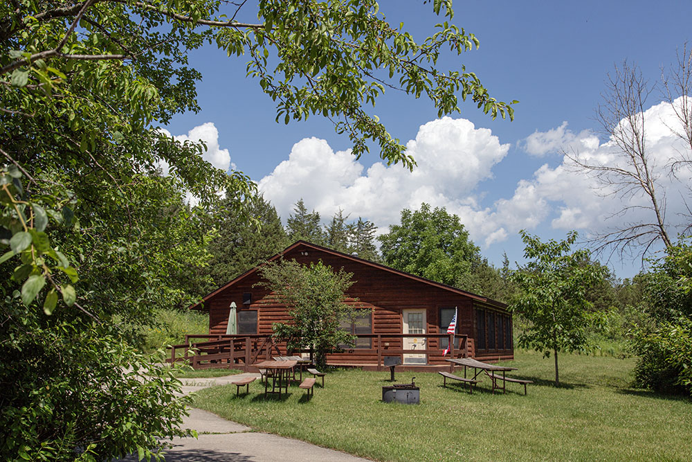 An accessible cabin is available at the Sunset Campground area at Bong State Recreation Area.