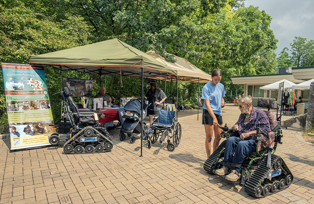 The trail opening was part of a day-long All Abilities Fair, held at the Visitors Center.