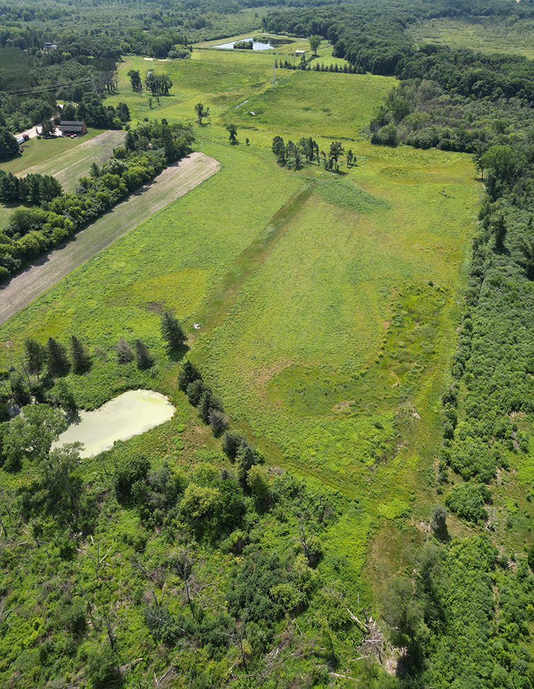 Davis Preserve. Former agricultural land being restored, mostly to wetlands, by Waukesha County Land Conservancy. Contiguous with the Mukwonago River Unit of the Kettle Moraine State Forest. 