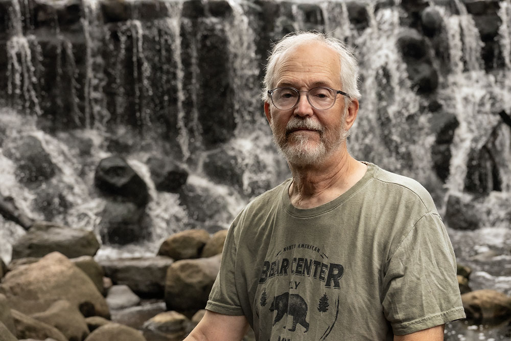 Tim at the waterfall at Wehr.