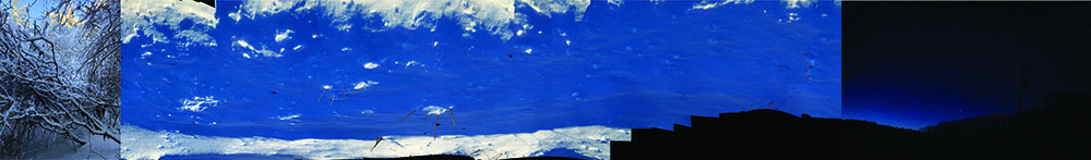 I am alive; at this moment, in this place :: wander / winter ; 9"x61", 2025