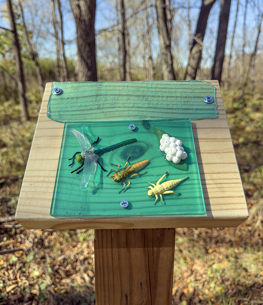 Many of the signs were labor-intensive, involving the creation of silicone molds, pouring epoxy resin into them, then sanding down sharp edges and installing them on top of the posts.