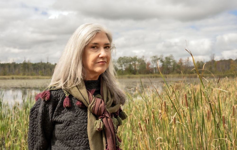 Artist in Residence Judith Gahn Murphy at Zinn Preserve. 