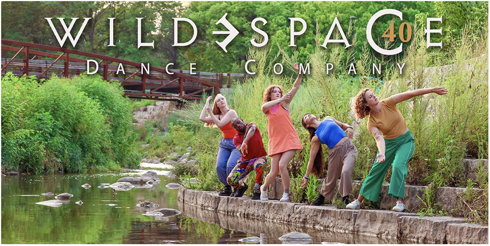 Wild Space Dance Company dancers on the edge of the Kinnickinnic River